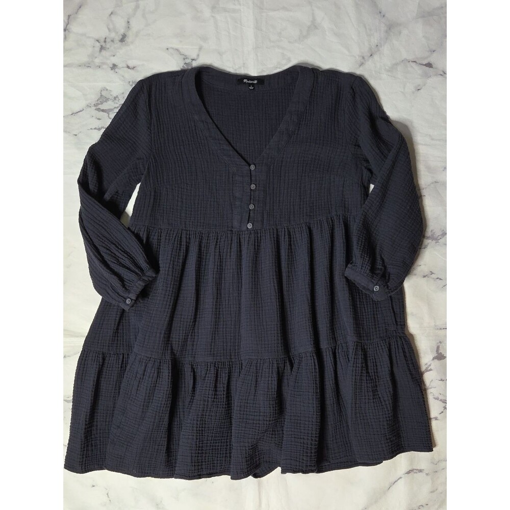 Madewell Colette Lightspun Long Sleeve Mini Dress - Size 4